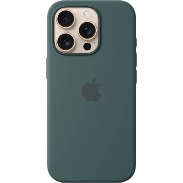 Чохол Apple Silicone Case with MagSafe для iPhone 16 Pro Lake Green (MYYR3ZM/A)