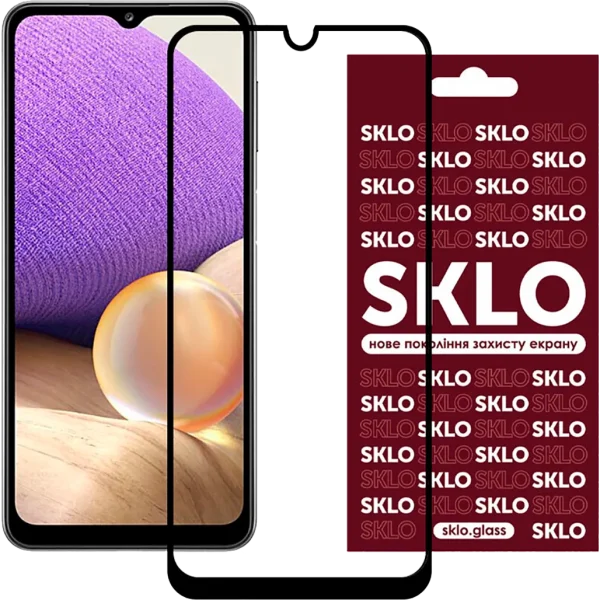 Захисне скло SKLO 3D Full Glue для Samsung Galaxy A31/A32 4G/A22 4G/M22/M32 4G (Black)