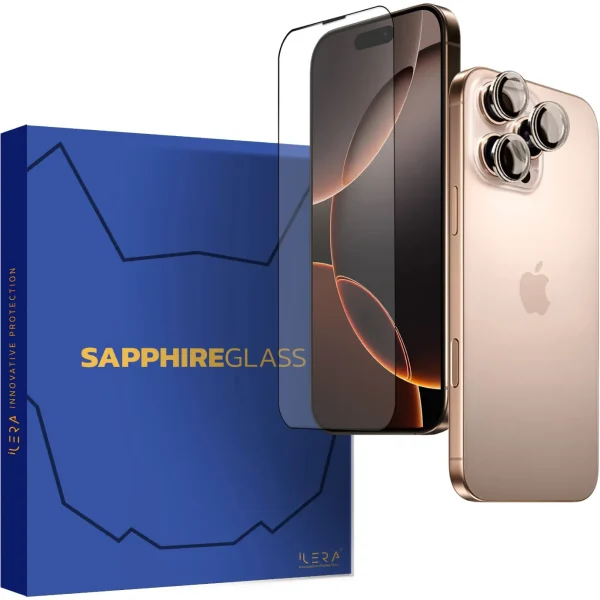 Захисне скло iLera Sapphire Ultra + Glass для Apple iPhone 16 Pro Max (iLSPDL+16PRMAX)