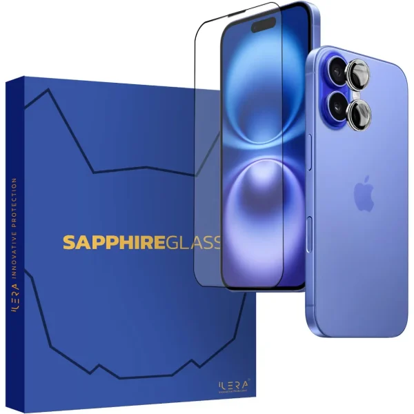 Захисне скло iLera Sapphire Ultra + Glass для Apple iPhone 16 (iLSPDL+16)