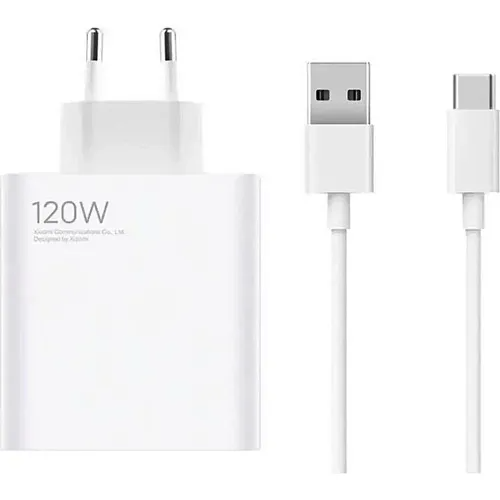 Мережевий зарядний пристрій Xiaomi 120W Charger + Cable USB-A to USB-C White (BHR6034EU)