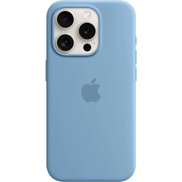 Чохол Apple Silicone Case with MagSafe для iPhone 15 Pro Winter Blue (MT1L3ZM/A)