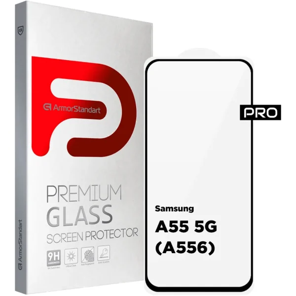 Захисне скло ArmorStandart Full Pro Glass для Samsung A55 5G Black (ARM74348)